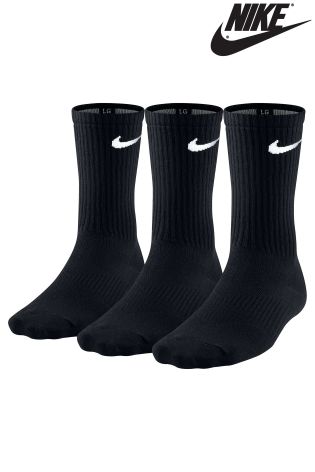 Three Pack Nike Black Lightweight Crew Socks